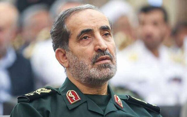 Portrait of Maj. Gen. Ali Shadmani, a senior Iranian general.