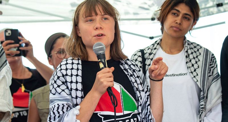 Israel vows to 'act accordingly' as Thunberg sails toward Gaza on Palestinian-flagged vessel