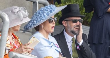 JK Rowling makes rare public appearance at Ascot with doctor husband