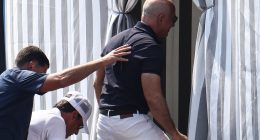 Jeff Bezos and Lauren Sanchez pictured in Venice ahead of wedding
