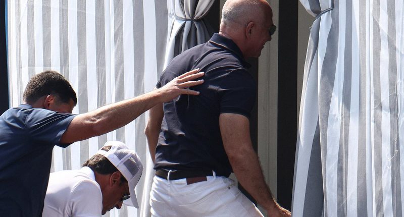 Jeff Bezos and Lauren Sanchez pictured in Venice ahead of wedding