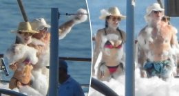 Jeff Bezos and Lauren Sánchez throw lavish foam party on $500M superyacht ahead of nuptials