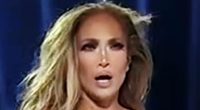 Jennifer Lopez exposes her pubic area in extreme bodysuit