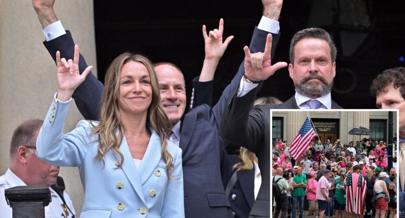 Karen Read makes bold claim about her Boston cop boyfriend in her first words after she was acquitted of killing him
