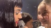 Katy Perry invites young girl on stage and records message for teacher