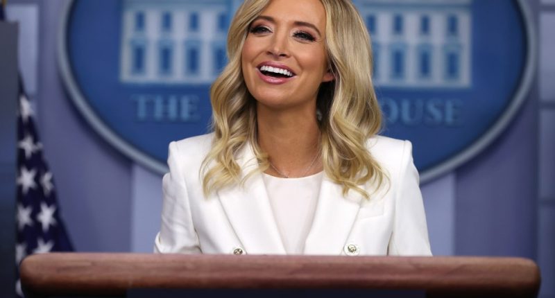Kayleigh McEnany at White House press briefing.