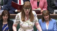 Screen grab of Angela Rayner speaking in the House of Commons.