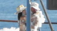 Lauren Sanchez and Jeff Bezos shrug off protestors on wild yacht party