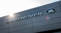 Land Rover logo on a building.