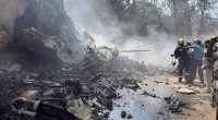 London-bound plane carrying more than 200 people crashes after takeoff in India