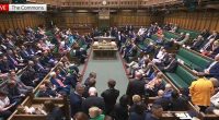 MPs voting on the decriminalization of abortion in the House of Commons.