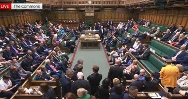 MPs voting on the decriminalization of abortion in the House of Commons.