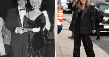 Mariska Hargitay pays homage to mom Jayne Mansfield in beaded suit inspired by late actress
