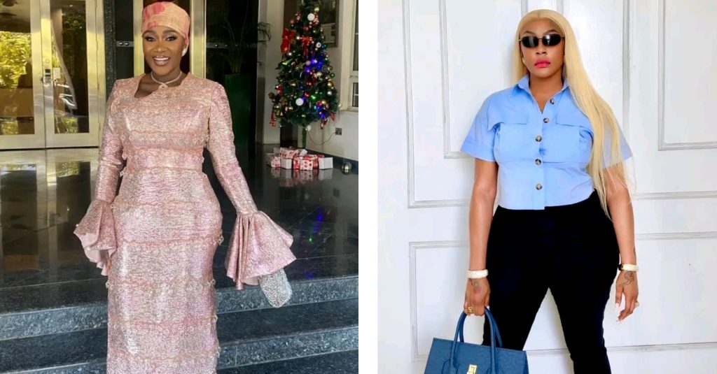 Mercy Johnson Okojie reportedly files petition against Angela Okorie