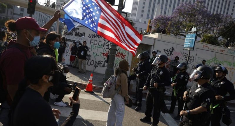Misinformation rages as protests roil Los Angeles