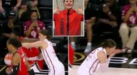 Mystics' Jade Melbourne chips tooth in bloody scene after catching elbow to face