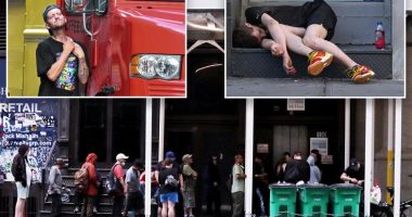NOHO hellscape: Opioid clinic welcomes junkies jabbing their necks and OD'ing in playgrounds to posh nabe