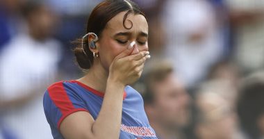 National anthem singer launches ICE protest... but it ends in tears