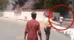 New footage shows plane EXPLODE behind Air India crash survivor