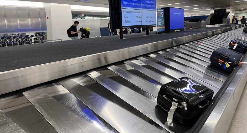 Newark baggage conveyor belt carries away 2-year-old boy, officers spring into action