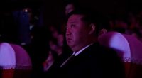 Kim Jong-un appearing to weep at a memorial for North Korean soldiers killed fighting for Russia in Ukraine.