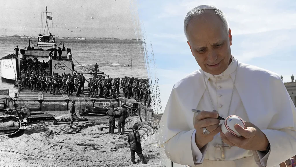 On 81st anniversary of D-Day, one US Navy veteran's son is the first American Pope