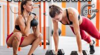 Only Have 30 Minutes? Here Are the 5 Exercises That Actually Work. Cover. Determined female athlete looking away and doing goblet squat with heavy kettlebell during intense training in spacious light gym. Strong sportswoman in activewear with ponytail doing plank with dumbbells during functional training in spacious light gym