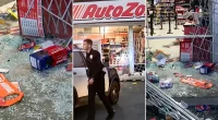 Over 100 looters ransack AutoZone in possible LA street takeover