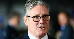 Keir Starmer speaking to the media.