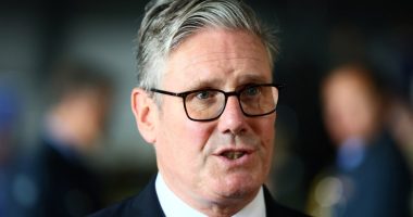 Keir Starmer speaking to the media.