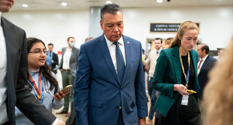 Padilla denies claims he lunged at Noem during LA press conference