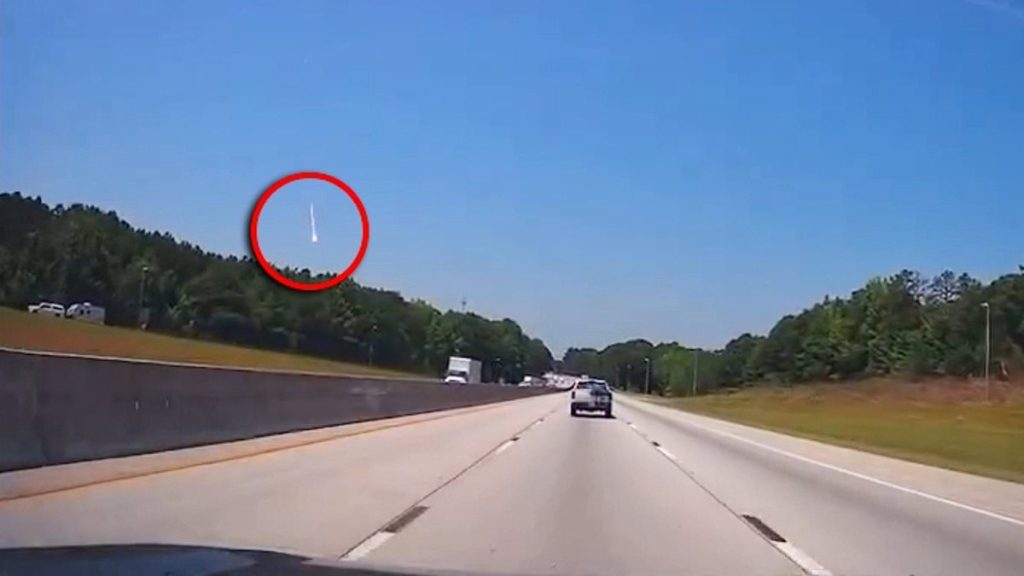 Panic as flaming object seen streaking through sky in multiple states