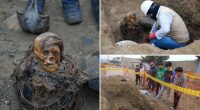 Peru pre-Inca mummy discovered by utility workers in Lima