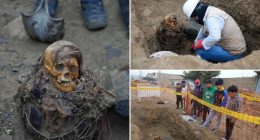 Peru pre-Inca mummy discovered by utility workers in Lima