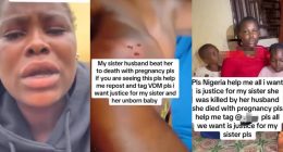 Pregnant woman passes away after domestic violence in Benin, sister cries for help
