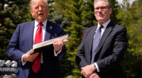 Donald Trump and Keir Starmer at the G7 Summit.