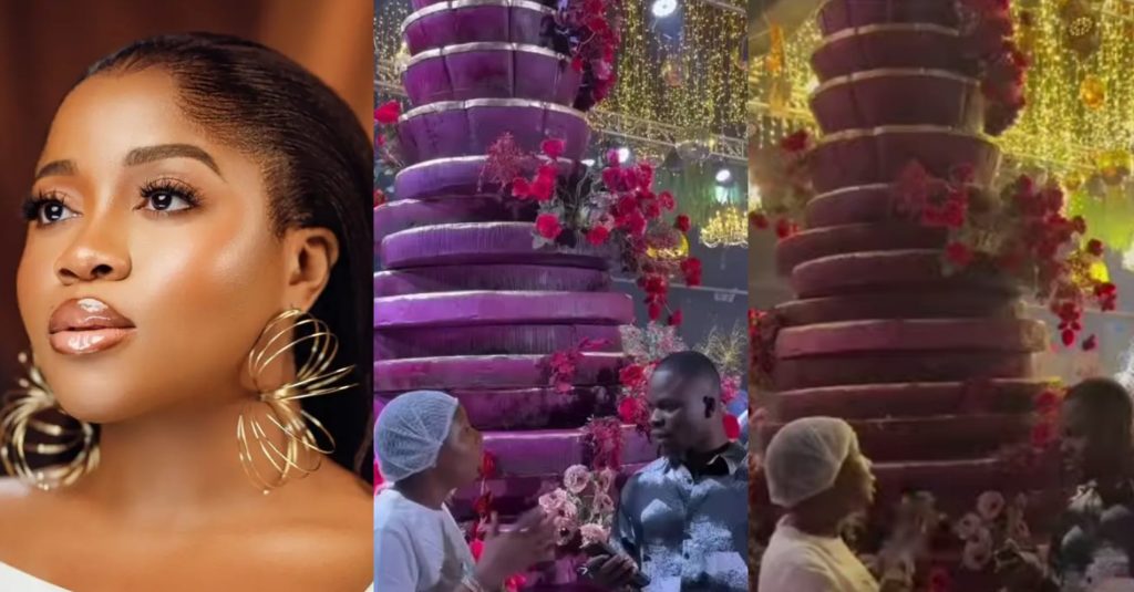 Price of Veeke James’ 20ft birthday cake raises eyebrows