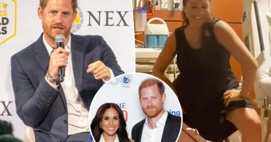 Prince Harry says Meghan Markle 'was most trolled person in the world' during surprise appearance in New York