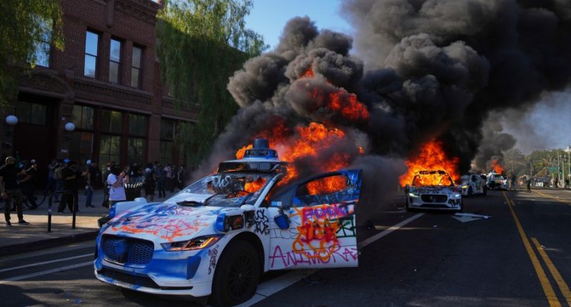 Protests intensify in Los Angeles after Trump deploys hundreds of National Guard troops