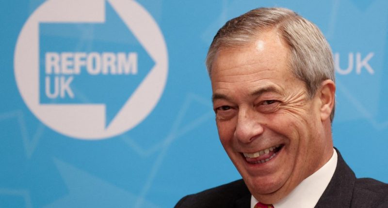 Nigel Farage, leader of the Reform UK party.