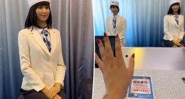 Robots replace hotel check-in staff and a tourist freaks out