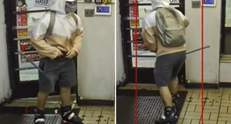 Rollerblading bro robs gas station with gun, knife then vanishes on getaway skates