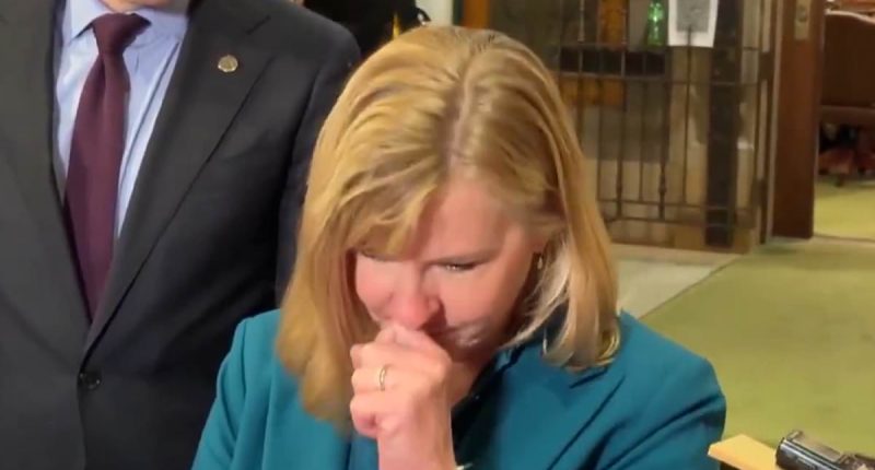 Slain lawmaker broke down after House vote in one of her last acts