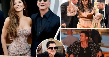 Stars embrace elegant loungewear for Jeff Bezos and Lauren Sánchez's pajama-themed wedding afterparty