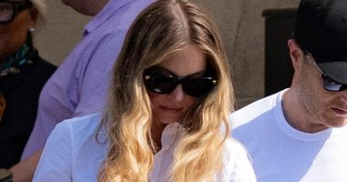 Sydney Sweeney leaving Bezos wedding after Tom Brady romance buzz