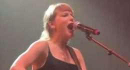 Taylor Swift makes return to stage at concert hosted by Travis Kelce