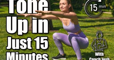 A woman, energized in sportswear, embraces strength training with parkside squats. The Morning Strength Routine Women Over 40 Swear By To Stay Toned Without the Gym. cover