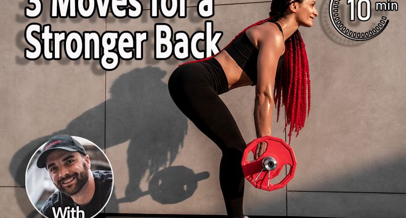 The Only 3 Moves You Need for a Stronger Lower Back After 40 Fitness, body builder and woman with barbell training, workout or challenge exercise for muscle power, energy and goal. Strong, power and sports person with gym motivation and bodybuilder challenge