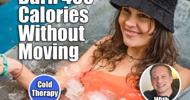 Pretty girl or woman wearing a hat, smiling and ice bathing in the cold water among ice cubes in a vintage bathtub. Wim Hof Method, cold therapy, breathing techniques, yoga and meditation. This Cold Therapy Trick Can Help You Burn 400 Extra Calories a Day Without Exercise. Cover