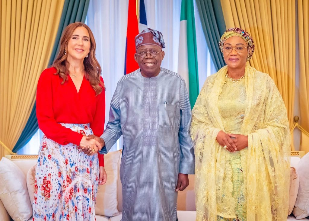 Tinubu receives Queen of Denmark at State House (photos)